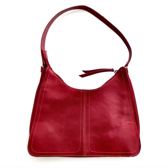 Kenneth Cole Dark Red 90s Shoulder Bag - Picture 2 of 4